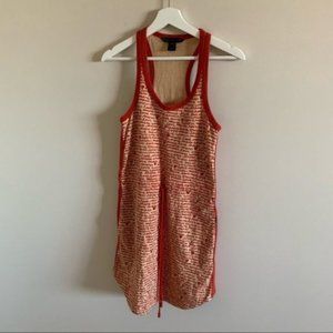 Marc by Marc Jacobs Orange Typography Mini Dress